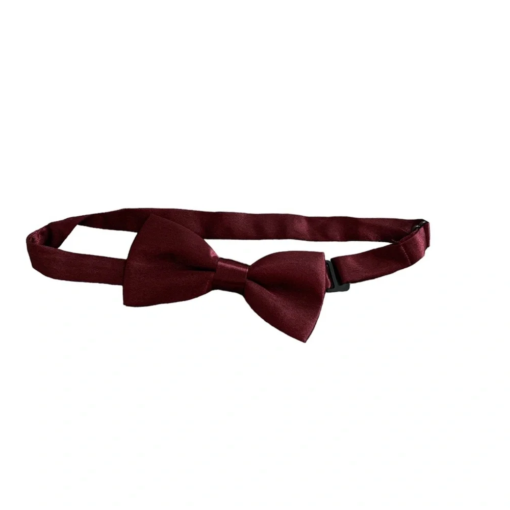 New Boys Adjustable Bow Tie burgundy